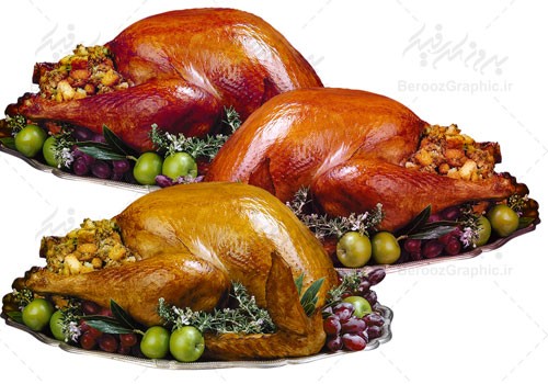 تصویر باکیفیت چلو مرغ مرغ سرخ شده